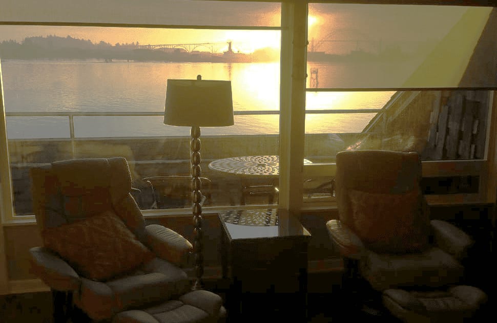 two-bed-townhome Picture of sunset from townhome.